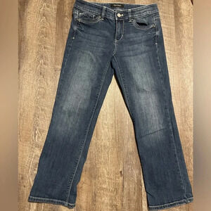 White House Black Market Crop Blanc Jeans Size 4 WHBM